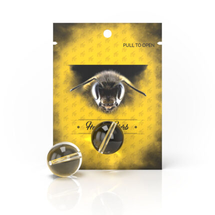 Honeybee Herb - Xl Marble Carb Cap With Hole