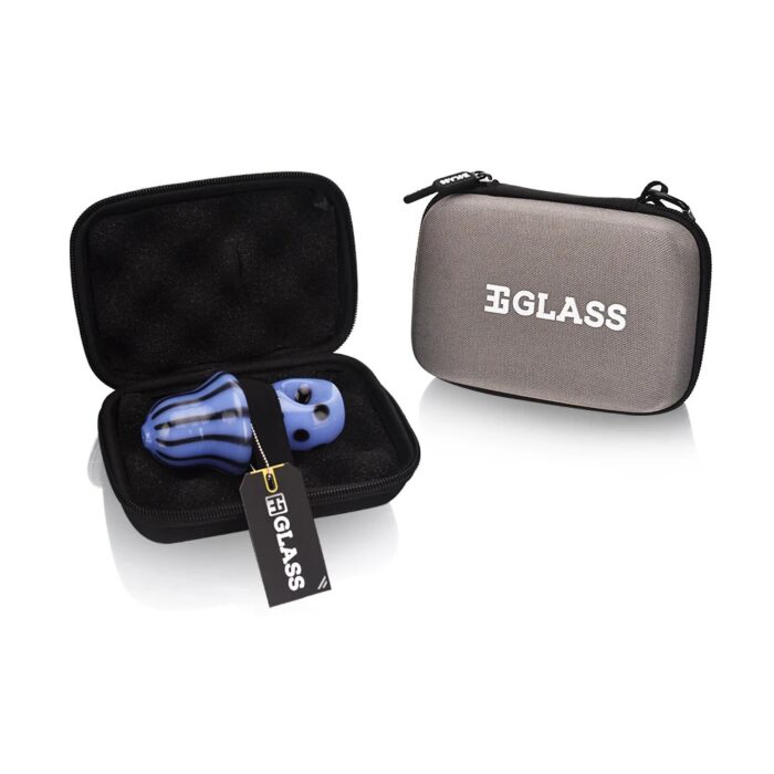 Eg Glass BSH03 EG Solid Mushroom Hand Pipe 4 inches with branded zip bag.jpg