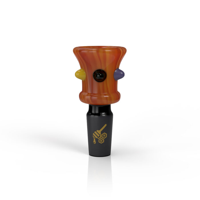 HONEYBEE HERB CANDY DOT BONG SLIDES ORANGE.jpg