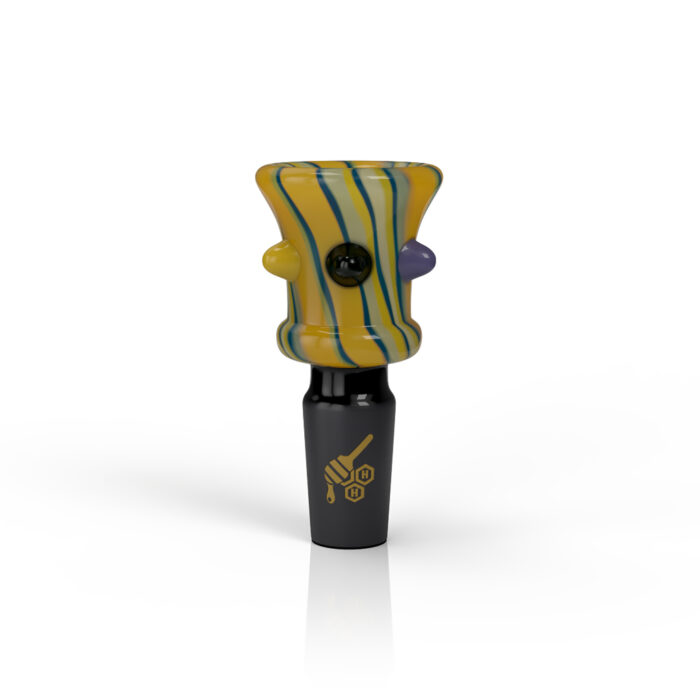 HONEYBEE HERB CANDY DOT BONG SLIDES YELLOW.jpg