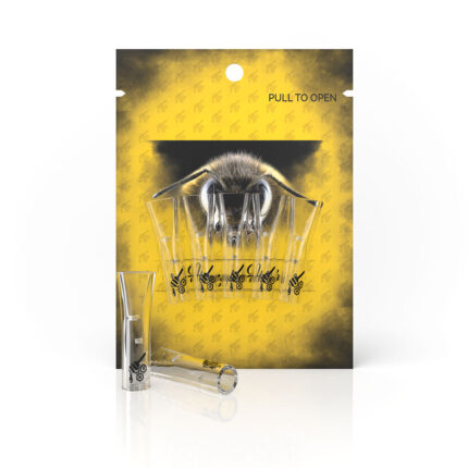 Honeybee Herb Glass Joint TipsClear 5 Pack.jpg
