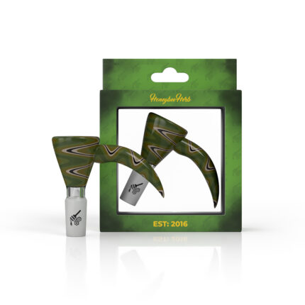 Honeybee Herb Martini Fire Wig Wag With Horn Pull Bong Bowl.jpg