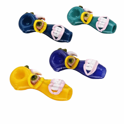 EG Glass – 4.522 Heady Glass Pipe with Alive Eyes Teeth.png