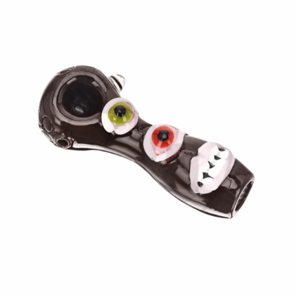 EG Glass – EGH31 4.522 Eye Teeth Colorful Glass Hand Pipe Black.png