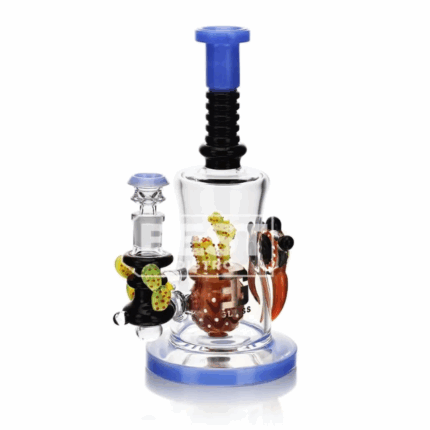 Eg Glass EG 64 Octopus Heady Thick Bottom Glass Water Pipe 5.722 BLUE 1.png