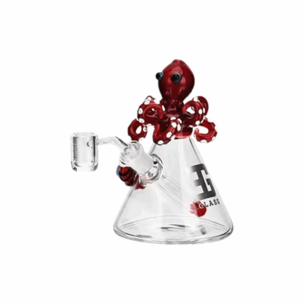 Eg Glass EG 80 Octopus Design Glass Smoking Water Pipe Transparent Red.png