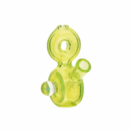 Eg Glass EG 83 Mini Rig 3.3inch Donut Oil DAB Rig Transparent Yellow.png