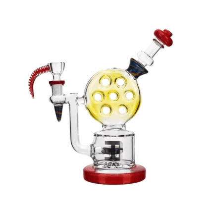 Eg Glass EG 97 Swiss Perc Wig Wag Design Glass Water Pipe Transparent Red.png