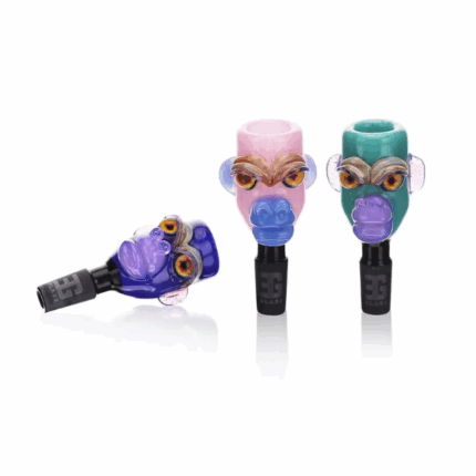 Eg Glass EGB03 14mm Monkey Design Glass Bowl.png