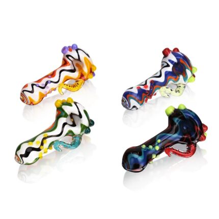 Eg Glass EGH02 Twisted Horn Wig Wag Hand Pipe.jpg