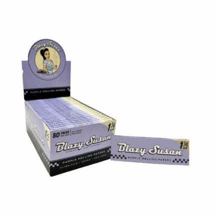 Blazy Susan Booklet 1 14 King Size Slim Purple Rolling Papers.png