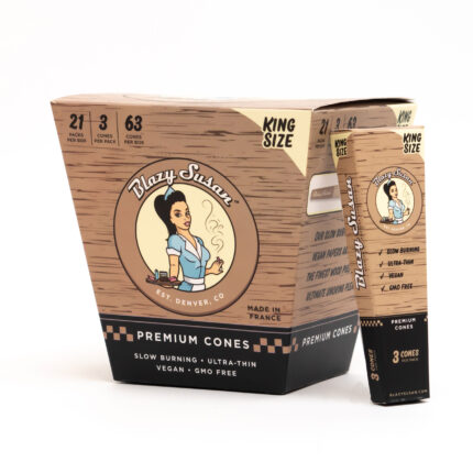 Blazy Susan King Size Unbleached Pre Rolled Cones Display Box scaled 1.jpg