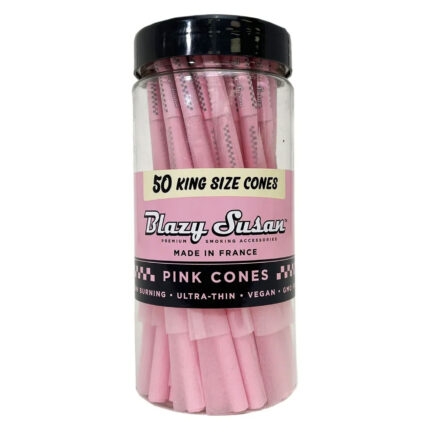 Blazy Susan Pink Pre Rolled King Size Cone Jar 50 Count scaled 1.jpg