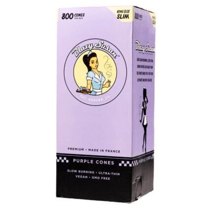 Blazy Susan Purple Pre Rolled Cones King Size 800ct Bulk 109 mm.jpg