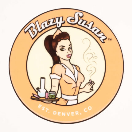 Blazy Susan Silicone 8 Dab Pad Orange scaled 1.jpg