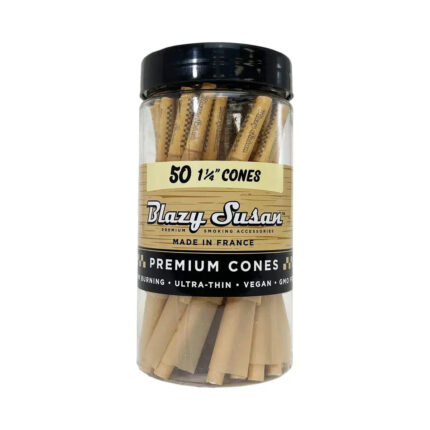 Blazy Susan Unbleached Pre Rolled Cones 1 14″ 50 Count.jpg