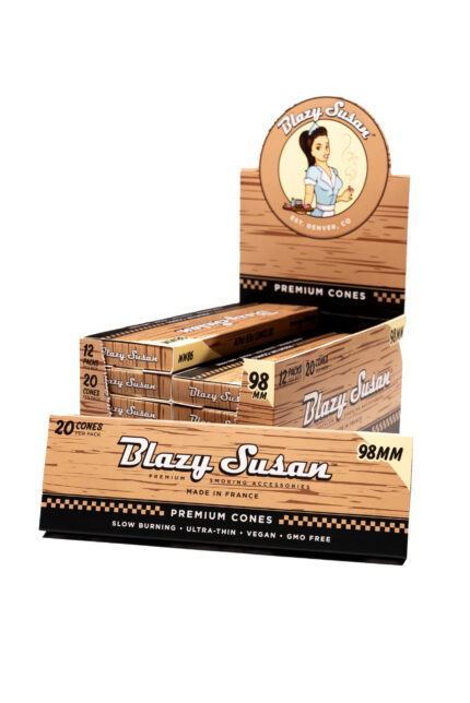 Blazy Susan 98mm Pre Rolled Cones 20ct Display Box scaled 1.jpg