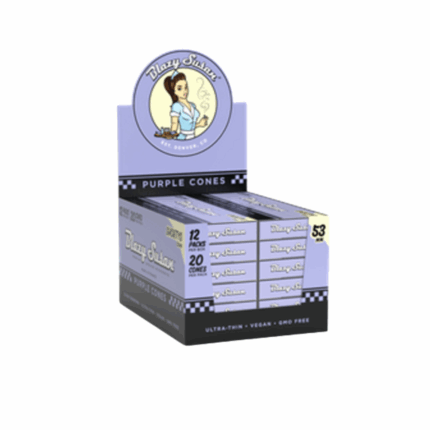 Blazy Susan Purple Paper Cones 53mm 20Ct.png