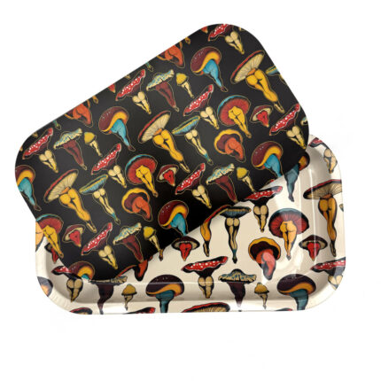 ZZZs Rolling Tray with Magnetic Cover Shroom Booties by Cecilia Granata 5 x 7 1.jpg