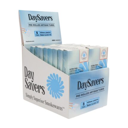 DaySavers 109mm Pre Roll Tubes with a Glass Tip Display Box.jpg