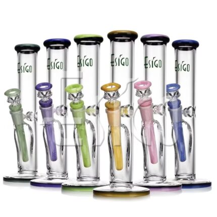 Eg Glass ES2315 Thick Straight Glass Tube Bong 10 .jpg