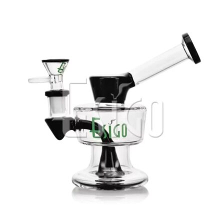 Eg Glass ES24768A Space Mini Rig Glass Pipe Sweet Puff 5.7 inch Black.jpg