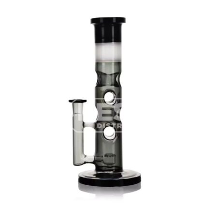 Eg Glass ES24880 Colored Holed Straight Tube Water Pipe Black.jpg