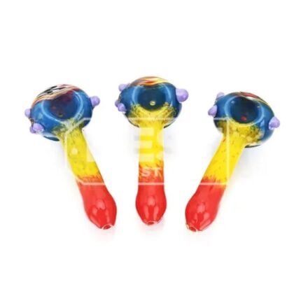 Eg Glass ESH23269 Tropical Style Wig Wag Head Hand Pipe Glass 4.1.jpg