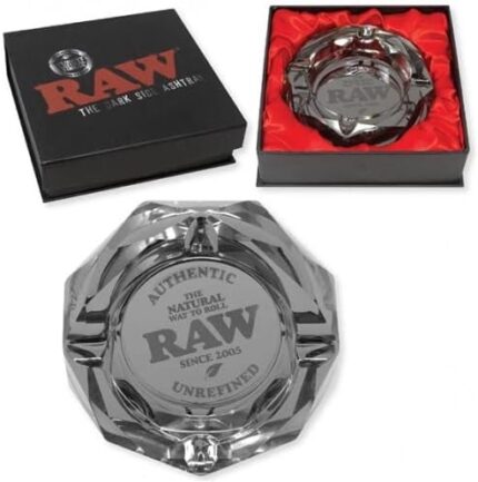 RAW The Dark Side Glass Ashtray 6in.jpg