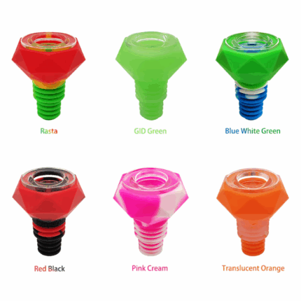 Waxmaid 14mm 18mm Diamond Silicone Glass Bowl.png