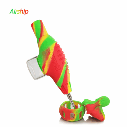 Waxmaid 7.09″ Airship Nectar Collector Kit Rasta.png