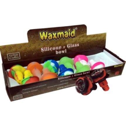 Waxmaid SiliconeGlass Hat Bowl 12ct Display per pc.jpg