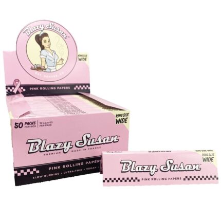 Blazy Susan King Size Wide Pink Rolling Papers.jpg