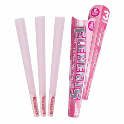 Elements Pink Pre Roll Cone King 32 Ct. 3pk.png