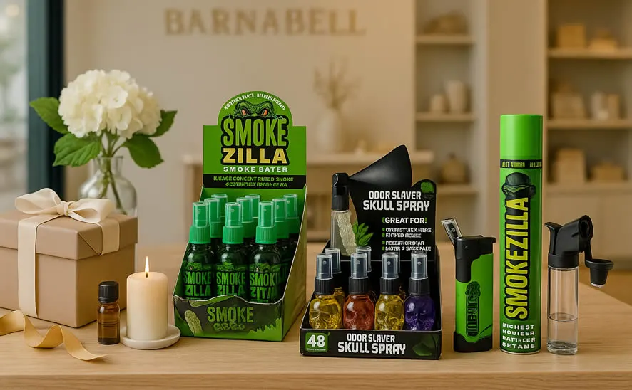 Knock Out Odors Instantly One Spray of SMOKEZILLA 48 Hours of Freshness