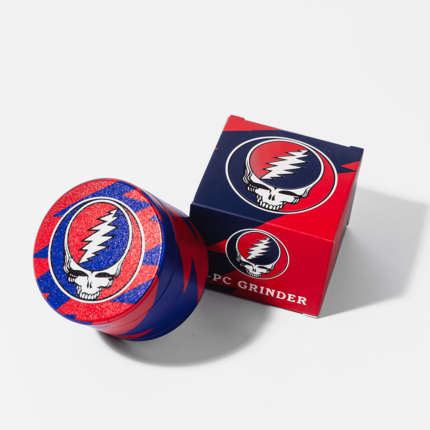 Blazy Susan Dead Head 4 Piece Grinder Red n Blue.png