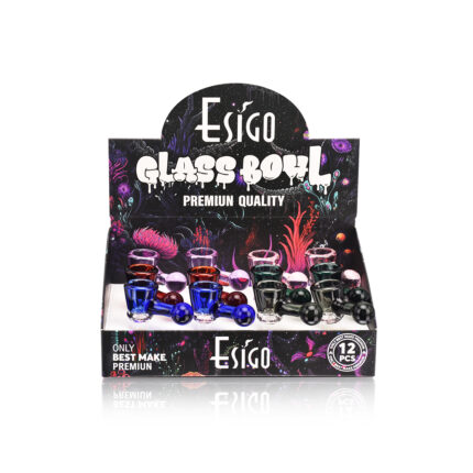 Eg Glass T Blast 14mm Male Joint Glass Bowl 1.jpg