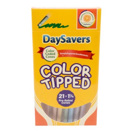 DaySavers 84mm26mm Color Tip Pre Rolled Cones.jpg