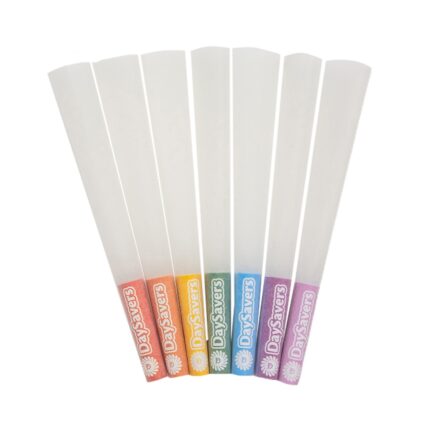 DaySavers 84mm26mm Color Tip Pre Rolled Cones Refined White 21 per case.jpg