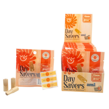 DaySavers Natural Wood Filter Tips 11mm 3 Tips per Pack 20 Packs per Box .jpg